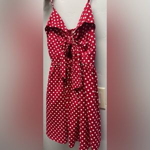 Active USA - Red Polka dot 50s peek-a-boo dress NWOT